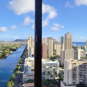 アパート Waikiki High Floor Views Beaches Convention Center, ホノルル